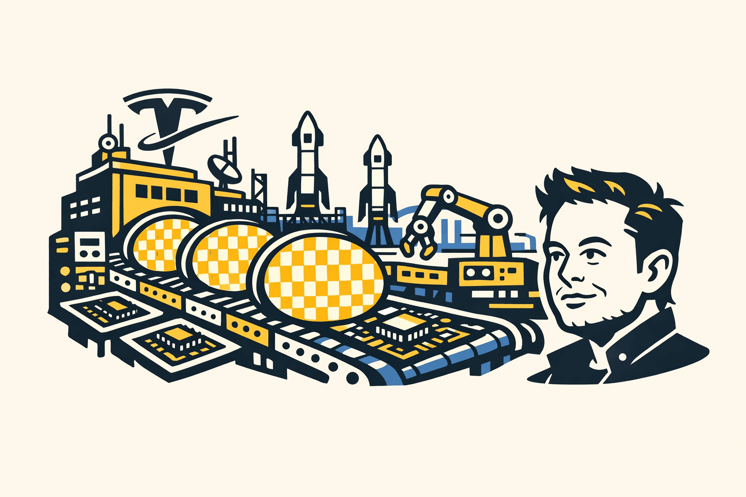 Terafab : Musk parie 25 milliards sur la plus grande usine de puces IA au monde