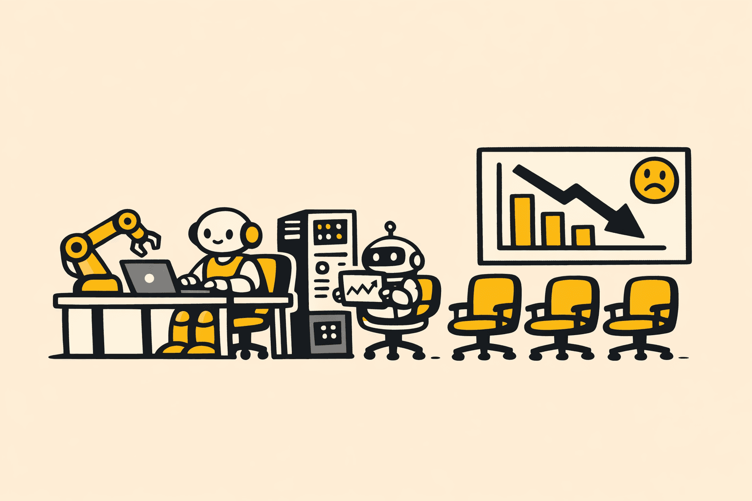 L'IA licencie 9 fois plus, mais ne rend personne plus productif